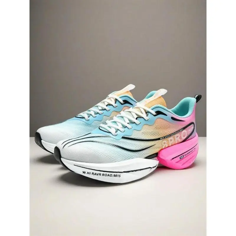 Parent - Child Pink - Blue Gradient Racing Running Shoes, Tech Sports Style, Breathable Mesh Material, Lightweight & Responsive, Comfortable on Feet, Ideal for Parent - Child Running Training & Daily Sports Parent - Child Pink - Blue Gradient Racing Running Shoes, Tech Sports Style, Breathable Mesh Material, Lightweight & Responsive, Comfortable on Feet, Ideal for Parent - Child Running Training & Daily Sports