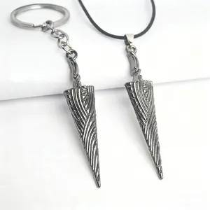 Hollow Knight Keychain Pendant, Keychain Jewelry, Game Peripheral Hollow Knight Weapon Charm, Main Character Pure Bone Nail Necklace Accessory