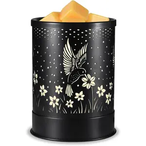Hummingbird Metal Wax Melts Warmer, 2-in-1 Electric  Candle Wax Melter and Wax Cubes  Essential Oil Burner with LED Light for Home Office Room Bedroom and Home Decor