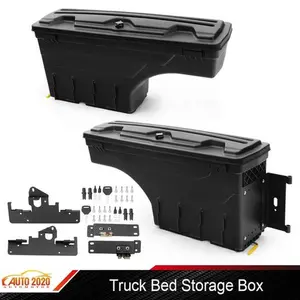 Fit For 2005-20 Toyota Tacoma 1 Pair Truck Bed Storage Box Toolbox Left+Right