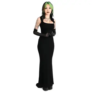 Noelle Long Black Maxi Dress 