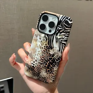 Animal Print Cheetah Zebra Tiger phone case for use with iPhone 17 air 16 Pro max 15 plus 14 Pro 13/12/11/X/XR/XSMAX sublimation phone case compatible with Samsung Galaxy S25 ultra S24 plus S23 FE S22/S21 anti-yellowing aesthetic phone case