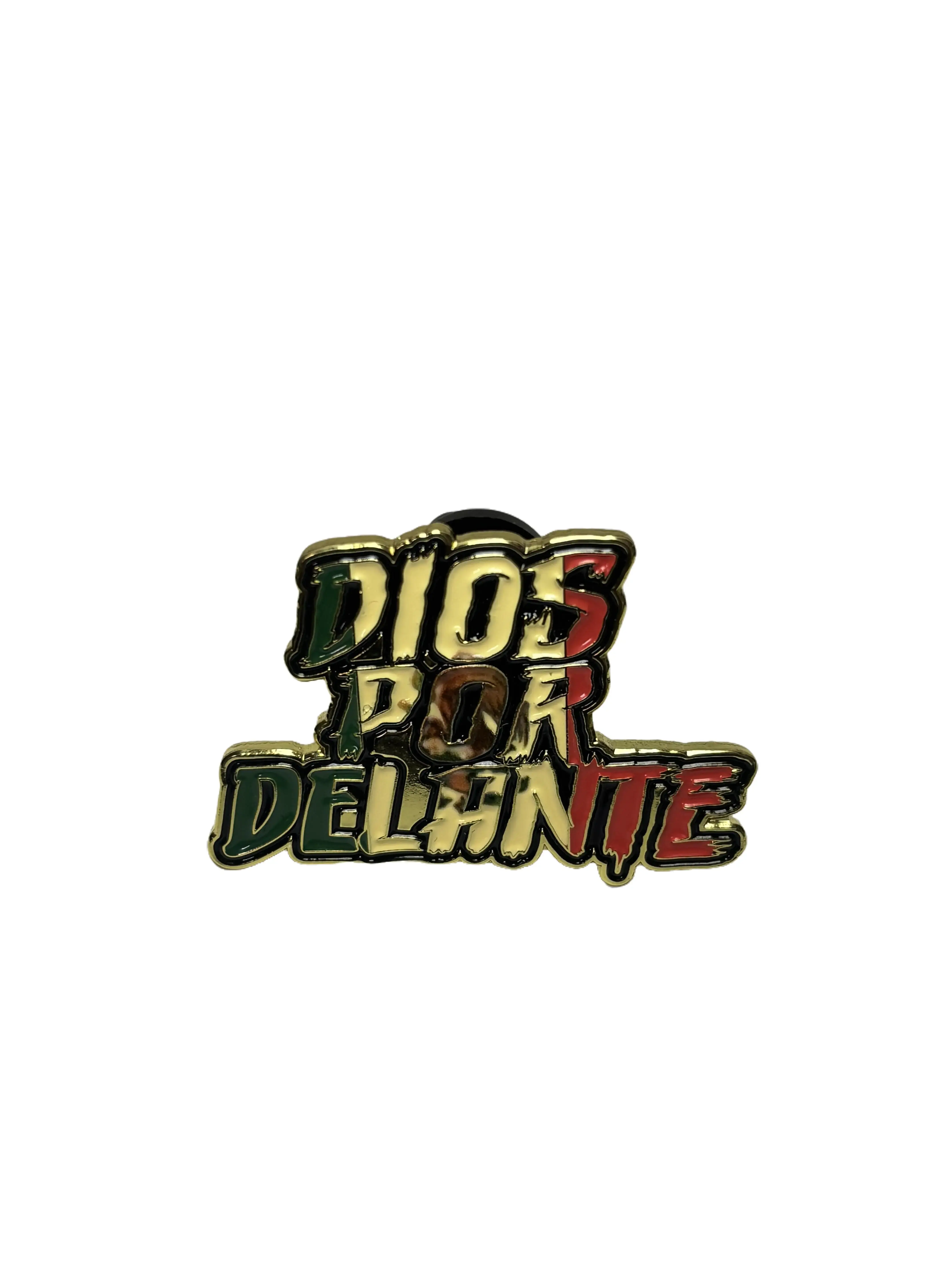 New Single Dios Por Delante Collectible Metallic Pinback Enamel Pin, Collectibles & Entertainment Accessory