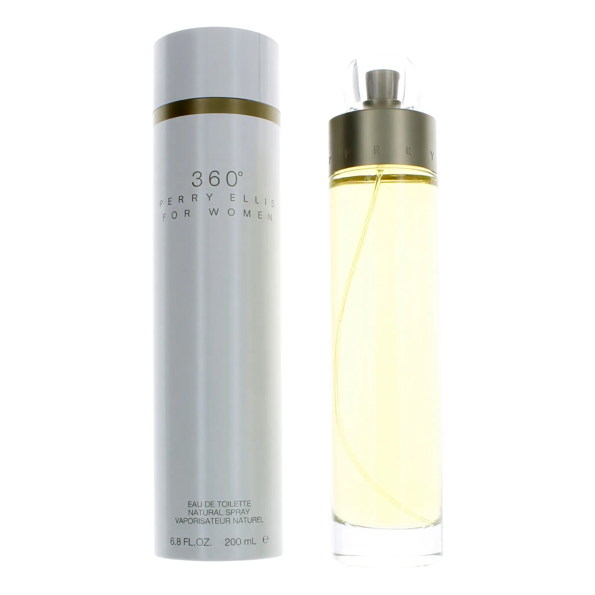 Perry Ellis 360 by Perry Ellis, 6.8 oz EDT Spray for Women, Spray Bottle, 6.8 Fl Oz, Feminine Energy, Women's Fragrance, Signature Scent, Aquatic Blend, Citrus, Launched By Perry Ellis In 1994