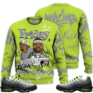Max 95 OG Big Bubble Neon Outfits Ugly Sweater, Meme Friday Streetwear Unisex Sneaker Matching Shirts