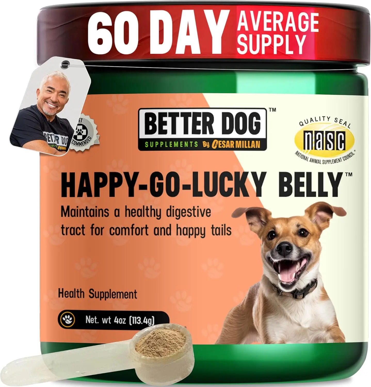 Happy-Go-Lucky Belly – Dog Digestive & Gut Wellness Support | By Cesar Millan