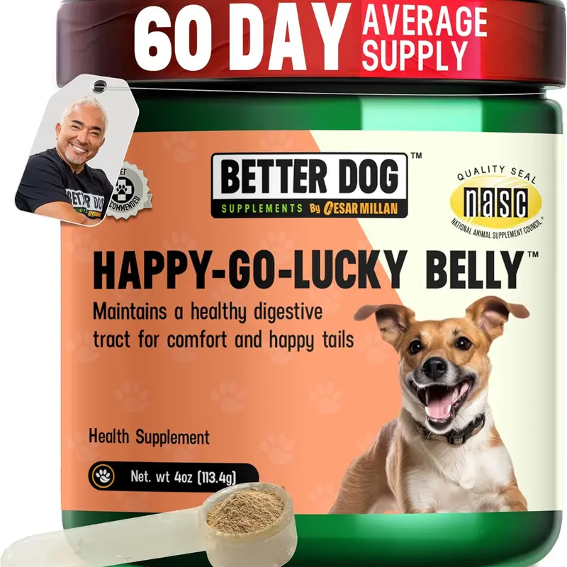 Happy-Go-Lucky Belly – Dog Digestive & Gut Wellness Support | By Cesar Millan