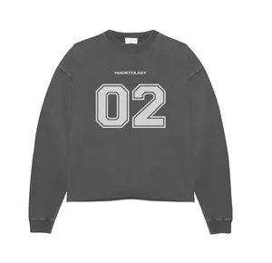 MADETOLAST Numbered Gray Long Sleeve Tee