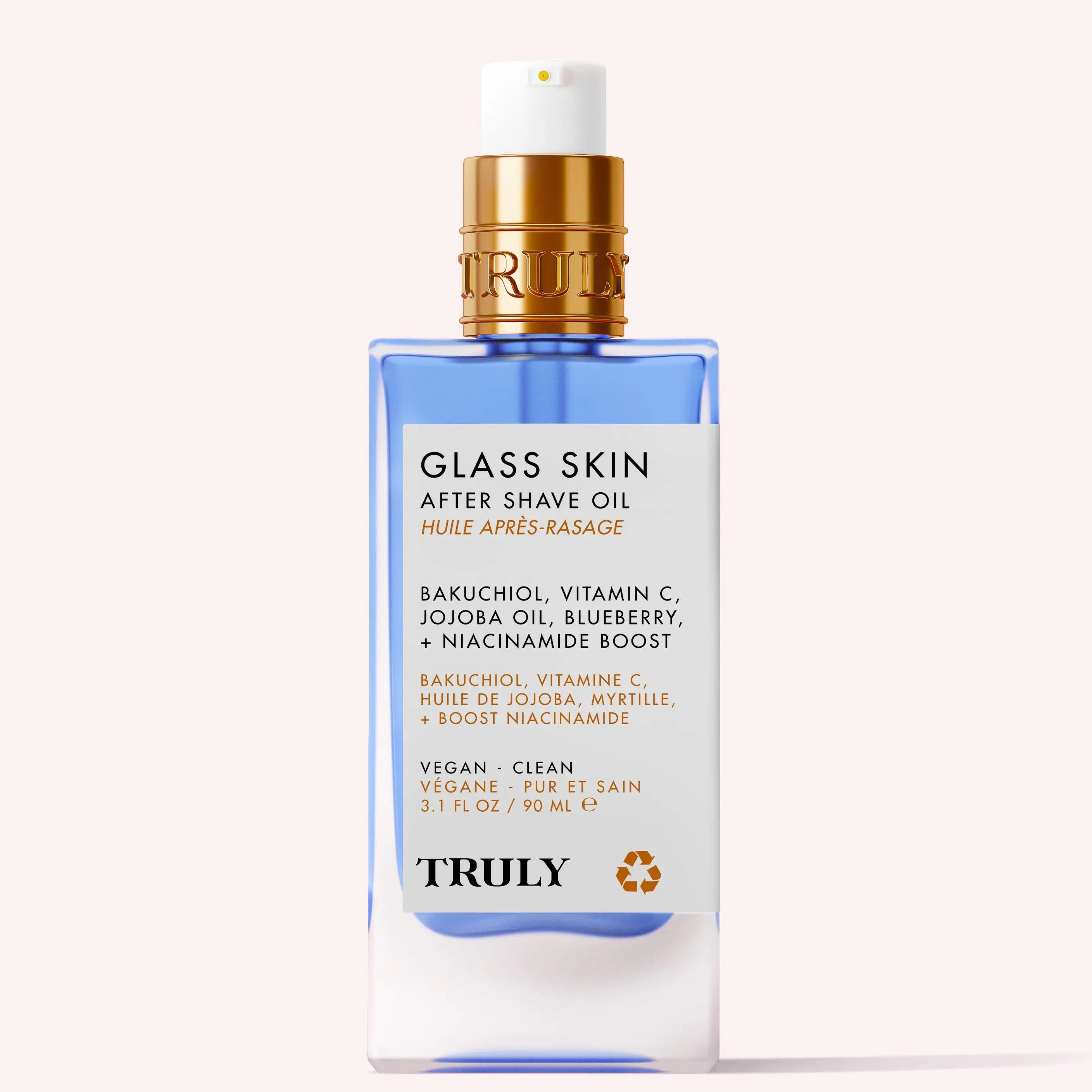 Glass Skin After Shave Oil – Pore-Refining Treatment with Bakuchiol, Vitamin C & Niacinamide – Brightens Skin and Fades Dark Spots for a Glass-Like Gl