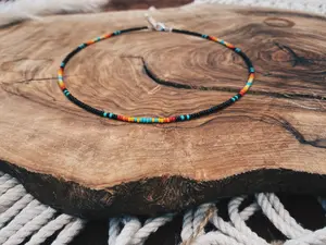 At dusk western beaded choker