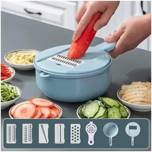 Kitchen Supplies Multi-function Vegetable Cutter Potato Shredder Shredder Household Scraper Shredder  (Color : A)