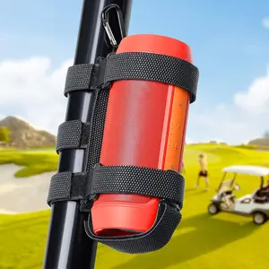 Portable Speaker Mount,  Speaker Strap for   Speakers, Compatible with Golf Cart Railing///Boat/ATV,Black