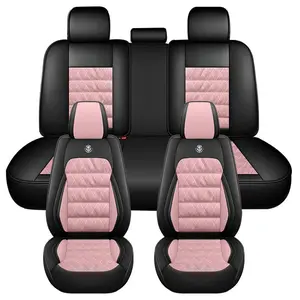 Premium PU Leather Car Seat Covers for Mitsubishi Outlander, Asx, Eclipse Cross, All-Weather Full Protection, Stylish Car Interior Accessories
