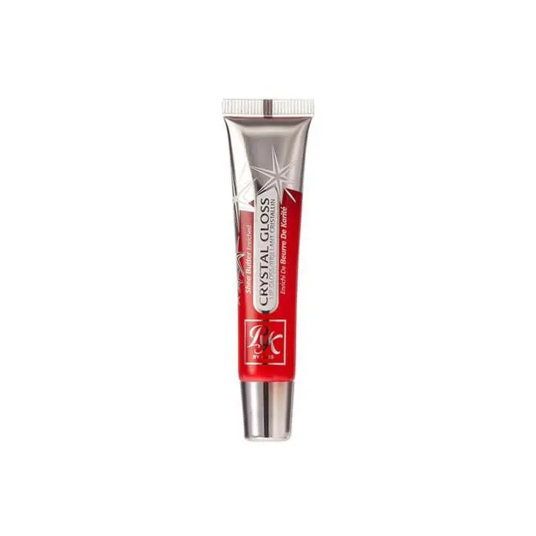 Ruby Kisses Compact Crystal Lip Gloss - Diamonds N' Pearls TLG07, 0.5 oz Luxurious Long-Lasting Shimmering High Gloss Shine Sparkly Makeup for Glossy Lips, Shimmering Lip