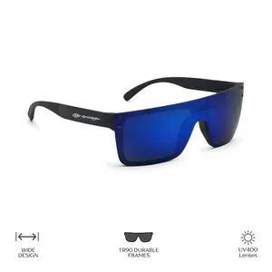 Saturn Sky Handcrafted Eco-Friendly UV400 Polarized Sunglasses TR90 Durable Frames Lightweight Comfortable Wide Design Free Case