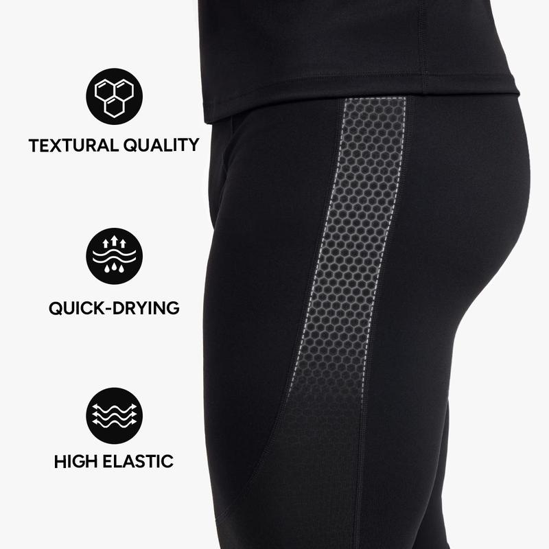 Nebility Men's Sports Outdoor Sweat Underwear Set Fitness Compression Quick-Drying Long-Sleeved Sports Set Base Layer Set