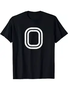 Overtime Elite Men's Basketball T-Shirt - 100% Cotton Relaxed Fit Retro Tee with Bold 'O' Logo Print, Black & White Casual Sportswear for Training, Outdoor & Gifts - Soft Breathable Short Sleeve Shirt (Machine Washable) - OE Lettering Design