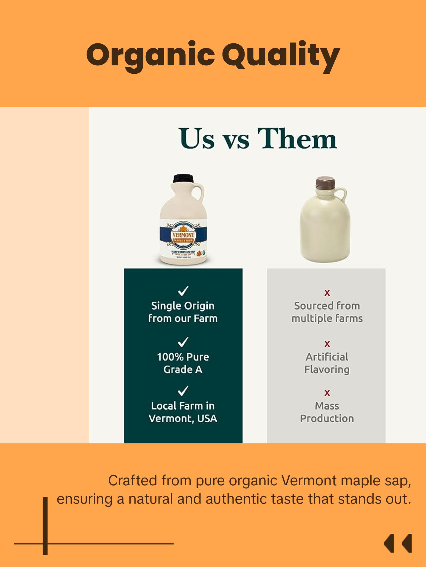 Golden Organic Vermont Maple Syrup - Jug