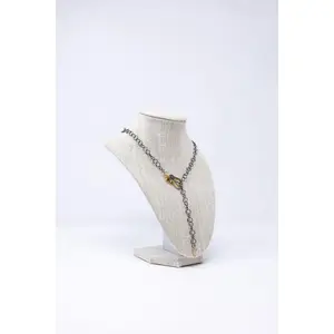 Jordie Two-Toned Clasp Lariat Necklace