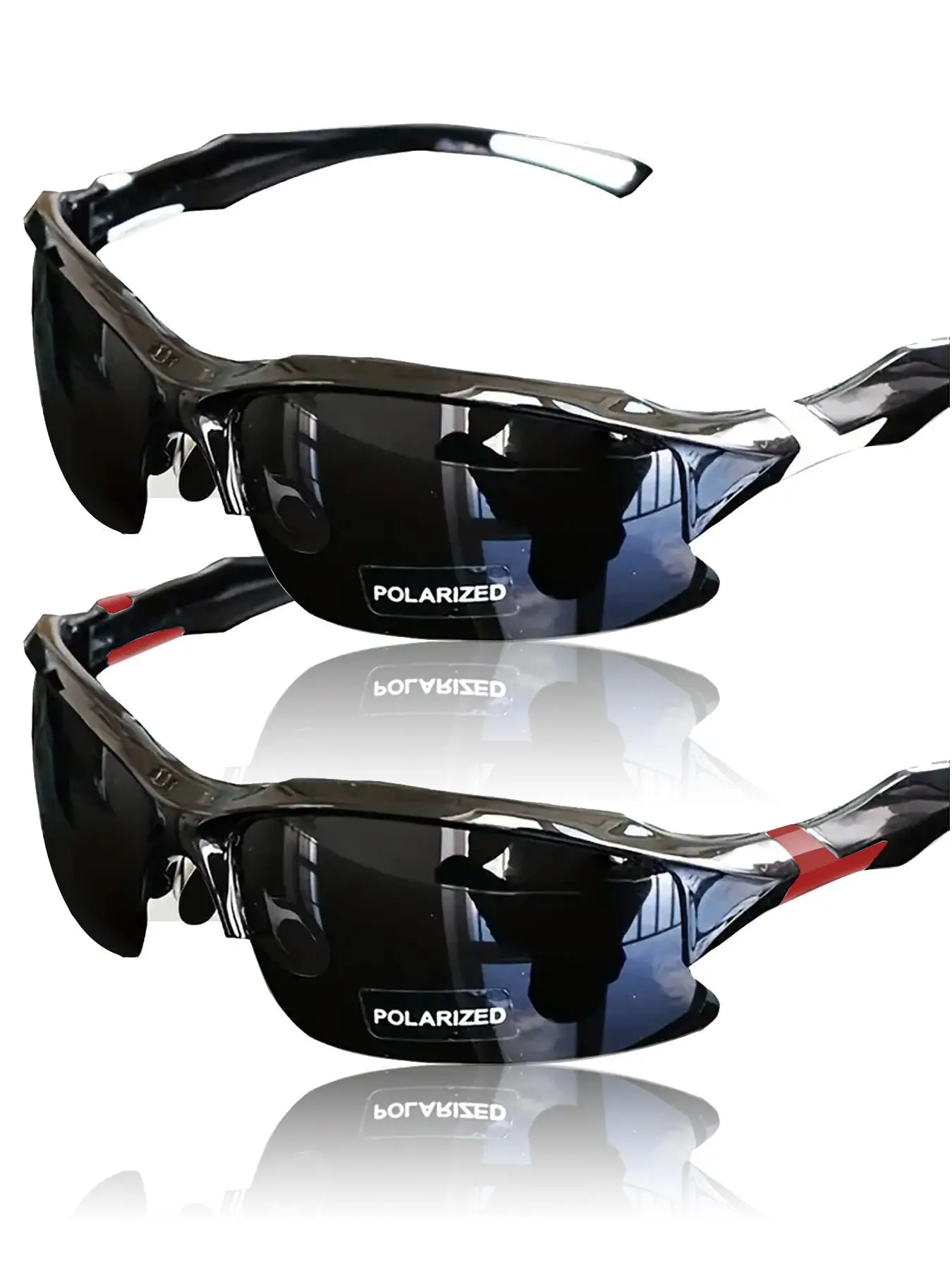 Simple Sporty Biking Sunglasses for Everyday Use, 2 Pairs Summer 2024 Outdoor Skiing Use Sunglasses for Women & Men for Travel and Cycling