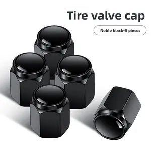 Keyring Badge Car Wheel Tire Valve Stems Cap Keychain black 5pcs Cap for Jeep Renegade Compass Grand Cherokee Gladiator Patriot