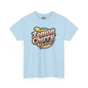 Lemon Cherry Gelato - Unique Cannabis Strain Graphic T-Shirt - 100% US Cotton, Unisex, Multiple Colors & Sizes