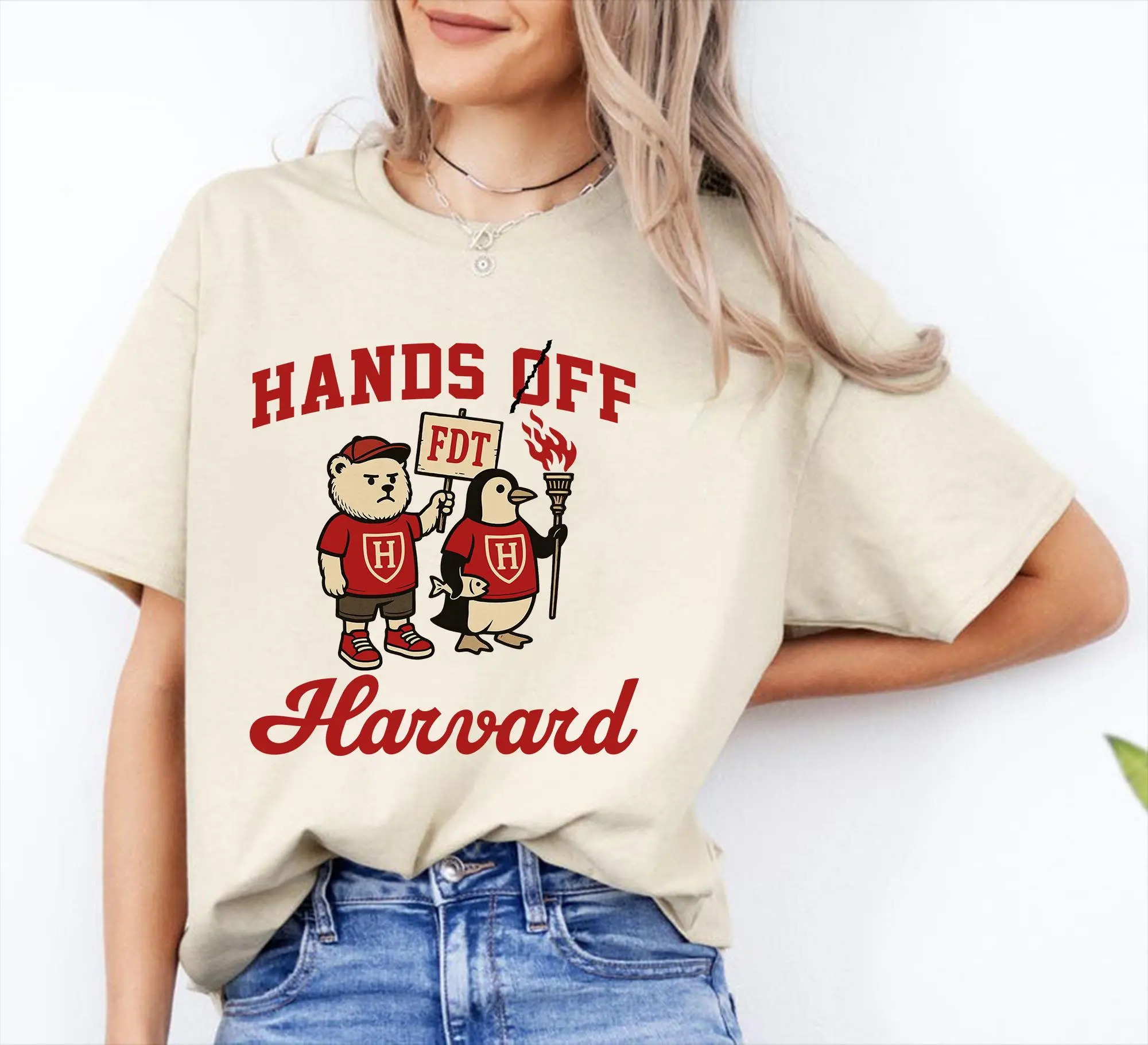 Hands Off Harvard Shirt Steve Kerr Protest Harvard Free Speech Shirt Fdt Political Shirt Academic Freedom Activist Shirt Anti Trummp Tee WHandsOff