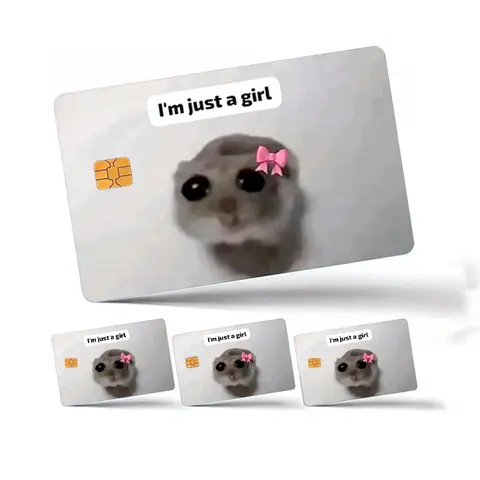Credit Card Skin Sticker, Graphic Decal, 4 Counts/set Sticker Pack Ultra-thin Waterproof Scratch Resistant Credit Card Skin Decal, Bank Card Skin Protector, Card Skin Cover, Includes Sticker, Waterproof stickers, Funny Stickers