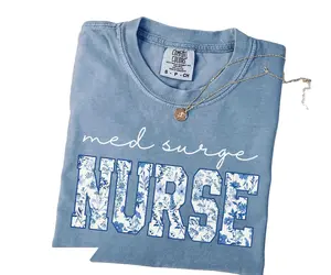 Med Surg Nurse Shirt Comfort Colors Med Surg Nurse Shirt Medical Surgical Nurse Crewneck New Med Surg Gift Nurse Week Shirt Nursing School Fabric Fit Top Womenswear