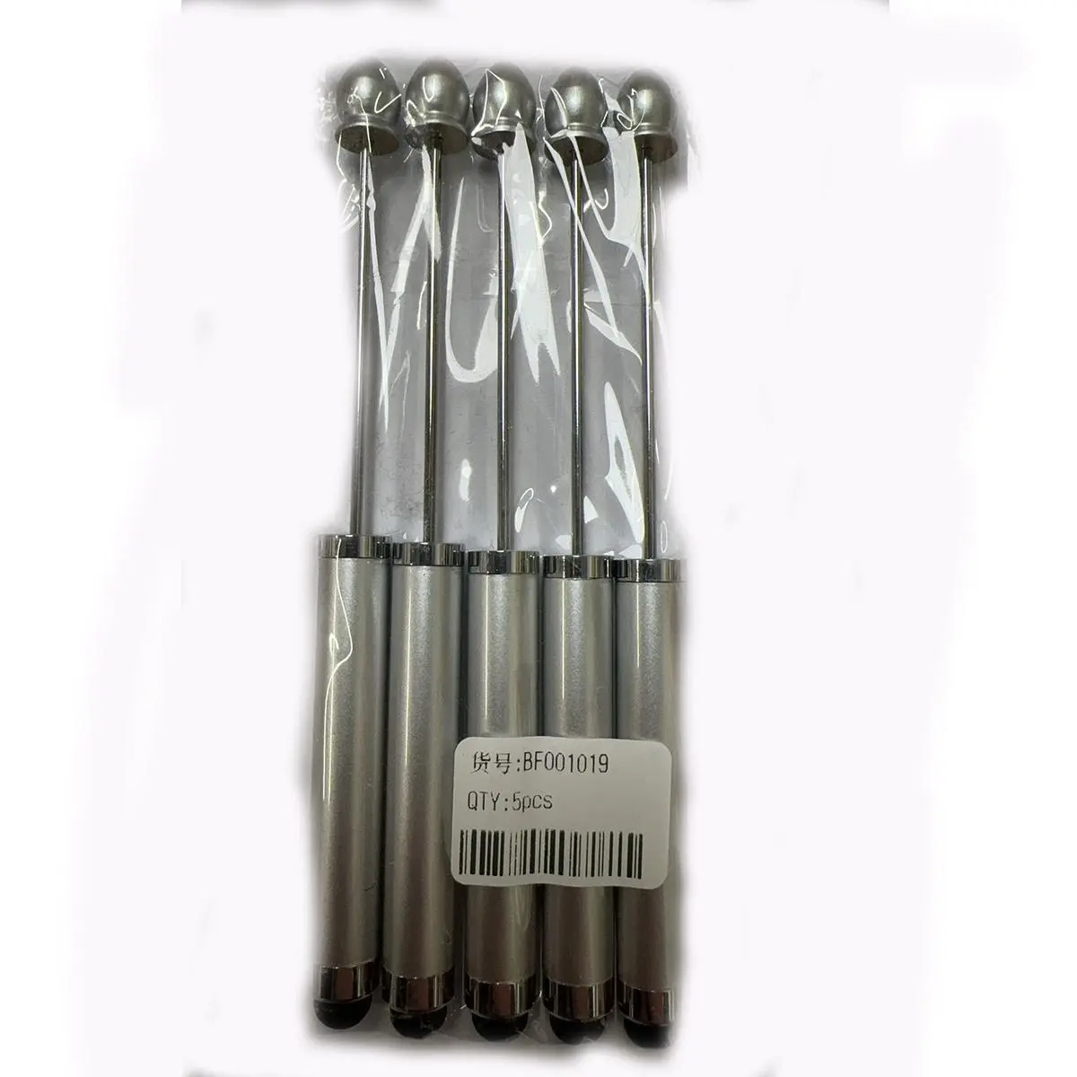 #2 BF001019 5pcs Silver (Metal stylus)