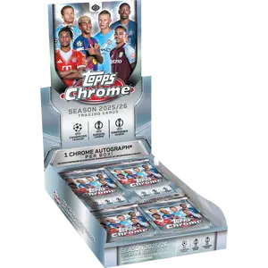 2025-26 Topps Chrome UEFA Club Competitions Soccer Hobby Box