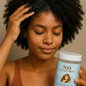 Nature Oregi Clear Styling Gel for Hair Care - Moisturizing Smooth & Styling US Product for Hydrating and Easy Styling