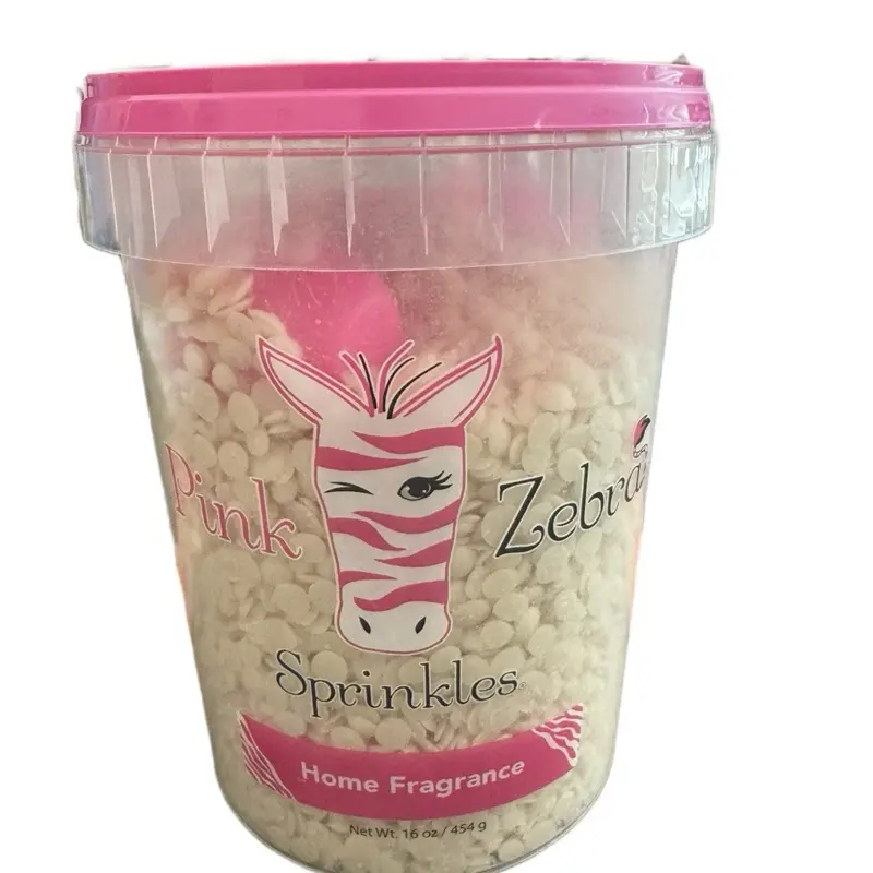 Pink zebra wax melt sprinkles