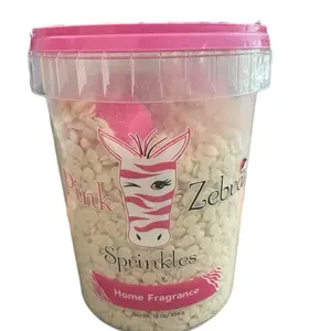 Pink zebra wax melt sprinkles