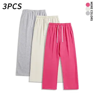 3Pack  Unisex solid-color drawstring sweatpants, spring/summer style, comfortable (available in 3-pack and single pack). pants,summervibes