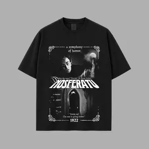 Nosferatu 1922 Vintage T-Shirt, Classic Vampire Horror Graphic Tee, Silent Film Fan Shirt, Gothic Movie Apparel, Retro Dracula Inspired Merch, Unisex Cotton Streetwear Tee For Horror Fans