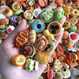 20/40/80pcs Simulation Miniature Food Micro-Miniature Dollhouse Accessories Miniature Cooking Set Mixed Style Resin Kitchen Accessories for Dollhouse Decoration