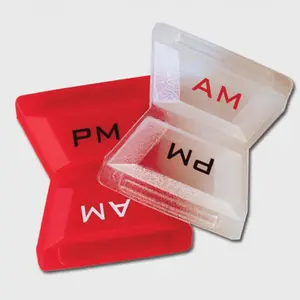 AM/PM Pill Box Organizer Dispenser
