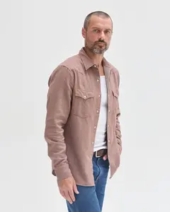 Railroad Stripe Flannel - Clay