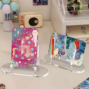 8-Piece Collection Display Stand Set, Transparent Medal Coin Holder, Clear Souvenir Badge Rack, Pendant Showcase for Products & Medals, Display Shelf