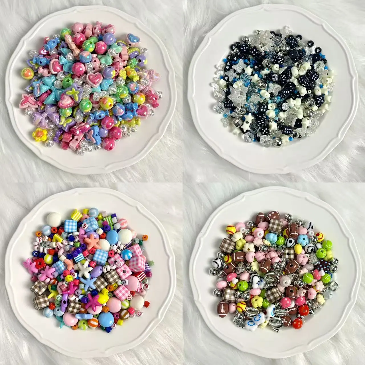 110pcs Mixed Color Acrylic Round Beads Making Kit, Beginner-Friendly DIY Phone Charms, Bag Straps & Keychain Supplies, Easy-to-Operate Stretch Bracelet Set for Women, All Age Groups Ideal Gift