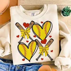 Retro Softball Valentines Day Shirt, Softball lover Sweatshirt, Softball Coquette Tee, Softball is my valentine Sweatshirt, boy Anti valentine