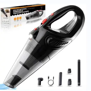 Rechargeable Cordless Handheld Vacuum Cleaner with LED Light, 4000Pa Strong Suction, Wet Dry Portable Mini Vacuum for Car Interior, Desk, Furniture, Pet Hair and Home Cleaning