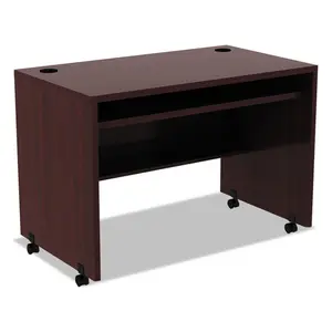 Alera ALE 42 x 24 in. Valencia Series Mobile Workstation Desk - Mahogany