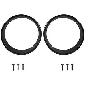Wrangler Black Headlight Bezels Headlamp Insert Cover Trim for Jeep Wrangler TJ 97-06
