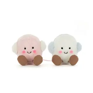 Fun and Warm Pink and White Cotton Candy Plush Toy Gift 2026 New Product