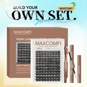 Astra | Russian Lashes MaxComfi Voluminous Lashes Without Bulk Lyra Downy style LongLasting Waterproof Super Soft Thin Band MagicMagicSoft Eyelashes Extensions for Flawless Natural Daily Volume Style BeginnerFriendly DIY Makeup Cosmetic