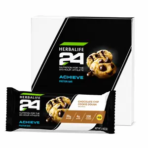 Herbalife24 Achieve Protein Bar Chocolate Cookie Dough 6 Bars Daily Protein Snack for Active Routines Support Nutrition Individually Wrapped Bars