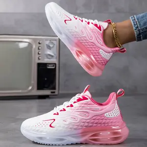 Breathable Women's Casual Sneakers - Lightweight, Lace-Up Sneakers with Rubber Sole for All Seasons