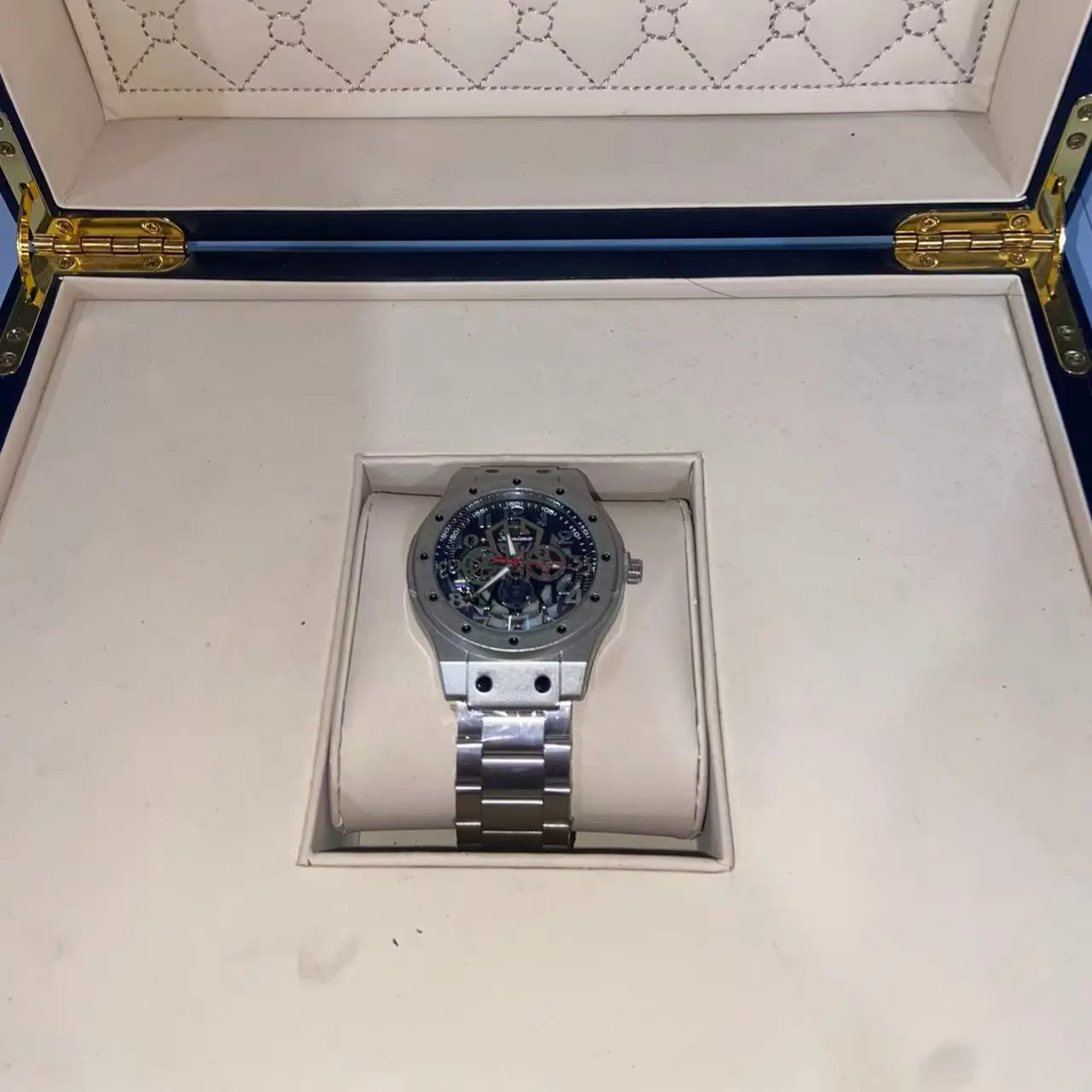 Skeleton Stainless Steel Men Watch